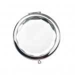 Kaasaskantav naiste kahepoolne kokkupandav &uuml;mmargune kunstkristalli taskuga meigipeegel