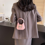 Trend Bow Crossbody kott naistele Moekett &otilde;lakott kaenlaalusest PU-nahast luksuslik k&auml;ekott Rahakotid Roosa Sliver Clutch kott