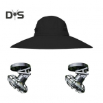 Meeste kalamehe m&uuml;ts 2 p&auml;ikeseventilaatoriga, suure &auml;&auml;rega tuulekindel rihm, USB laadimisvastane UV-vastane p&auml;ikesekaitse, veekindel suurep&auml;rane hingavus &otilde;ues kalap&uuml;&uuml;k hall