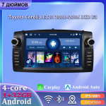 7'' autoraadio Android Carplay jaoks Toyota Corolla E120 2000-2006 BYD F3 auto multimeediumipleier Autoradio 2+64GB 2+32GB must