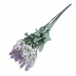 Kunstlik lavendli siidist lillekimp, koduse pulmapeo DIY dekoor, 10 pead tumelilla v&auml;rv