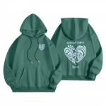 Pusad teismelistele t&uuml;drukutele pikkade varrukatega kirjatr&uuml;kiga vabaaja graafilised kapuutsid, n&ouml;&ouml;riga pullover Armas &uuml;lisuur kapuuts M roosa