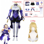 Halloweeni kala Von Luftschloss Narfidort Cosplay kost&uuml;&uuml;m Anime Cosplay r&otilde;ivad, sealhulgas kinda vibu Jumala silm L-(Costume+Wig)