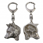 Shiba Inu, Japanese Small Size Dog, Japanese Brushwood Dog - Silver-plated key ring with dog, handbag decoration, backpack pendant by Art-Dog brand