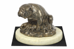 Bulldog II - dog figurine, dog silhouette figurine, trophy for Art-Dog dog show exhibition