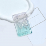 Esteetiline l&auml;bipaistev liblikas reljeefne isikutunnistuse hoidja kontori &uuml;li&otilde;pilaste metroo bussi s&ouml;&ouml;gikaardi &uuml;mbris T&uuml;drukule Kpop fotokaardi hoidja v&otilde;tmehoidja