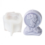 T&uuml;druku/abielapaari kujuline silikoonvorm k&uuml;&uuml;nla ja seebi jaoks k&otilde;rge temperatuurikindla aroomiteraapiavormi valmistamiseks 1