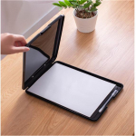 JM Shop Office A4 failifailide salvestuskast Multifunktsionaalne plastikust l&auml;bipaistev kaustade salvestuskast must