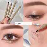 1 tk &uuml;li&otilde;huke veekindel vedel silmapliiats Korea meik naistele Quick Dry Smooth Eye Liner Kauakestev alumine ripsmepliiats Kosmeetika 01 # Black