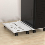 Reguleeritav mobiilse protsessori alus, ventileeritav arvutitorni alus, nelja rattaga arvutitorni alus sobib enamikule lauaalusele arvutile Thickened valge