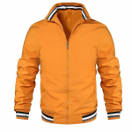 Kevad-s&uuml;gis meeste jope Jope p&uuml;stkrae Moodne jope Pealmine vabaaja p&auml;ikesekaitse lukuga jope 5XL oranž
