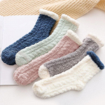 5 paari paksendatud pl&uuml;&uuml;ssokke, mugavad ja soojad s&auml;&auml;re keskosa sokid, naiste sukad ja sukad 5 pairs/1 set mitmev&auml;rviline