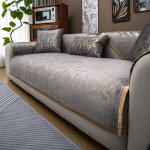 Etnilise stiili pronksjas sametist diivanikate vett h&uuml;lgav diivanikatte istmekate neli hooaega elutoa jaoks libisemisvastane diivanir&auml;tik 90*240cm