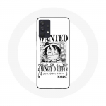 Coque Maniacase pour Samsung Galaxy A32 4G One Piece Manga affiche de recherche Blanche
