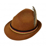 Pealm&uuml;ts Oktoberfest Fedora Retro Baieri stiilis unisex-m&uuml;ts sulgede ja k&ouml;iega Dekoratsiooniga p&uuml;hade 1920. aastate temaatilised peod Cosplay s&uuml;ndmuste m&uuml;ts