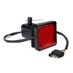 Universaalne 2 auto haagise haakekonks Pukseerimisvastuv&otilde;tja kate 15 LED piduri tagatule toru kate W pin Piduri lamp Led