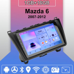 Autoraadio Android Auto Carplay jaoks Mazda 6 2007-2012 Multimeediumipleier peaseade Stereo GPS Navigatsioon BT WIFI 1+16GB 1+16GB
