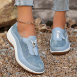 Moodsad Naiste Kerged Kiilkontsaga Tossud 2024 S&uuml;gis Mugavad Vabaaja Tossud Eest Lukuga Paksu Tallaga Tossud 36 sinine