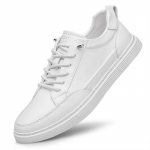 Mood Uued meeste nahast vabaajajalatsid Suvemood Kerged mugavad platvormkingad Loaferid Meeste Briti Flats Kingad Tossud 36 valge