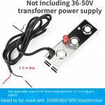 AC36V 3 otsaga roostevabast terasest &otilde;huniisutaja koos udutusplaadiga aiaveebasseini sisehoovis Bonsai udu pihustamiseks ilma transformaatorita