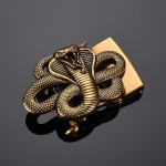 Meeste retroh&otilde;nguline nahast v&ouml;&ouml; Hiina draakoni sulamist automaatse pandlaga Snake