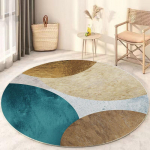&Uuml;mmargused vaibad elutuppa Nordic Bedroom Decor Plush vaip suur p&otilde;randamatt paks salongivaip diameter 120CM