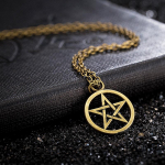 Mehed Naiste Mood Pentagram Kaelakee Retro Vintage Lucifer Saatana m&auml;rk Ehted Aksessuaarid