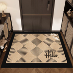 Moodne Lihtne Kodu Ukse Vaip Veranda Kulumiskindel Tolmumatt Kodu Ukse Ukse Libisemiskindel Matt 50*80cm black