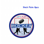 Hoki Sporditeemaline Pidukartoon &Uuml;hekordsed N&otilde;ud Pabertaldrikud Tassid &Otilde;hupallid S&uuml;nnip&auml;ev Beebipidu T&auml;hista Dekoratsioonitarbed