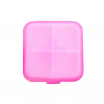 1PC Portable Travel 4 Grid Pill Storage Box Case Container Mini Medicine Organizer roheline