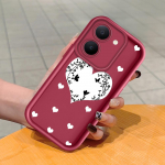 Pehme silikoonist ruudukujulise redeli mustriga telefoni&uuml;mbris, t&auml;ielikult kattev, kaamera p&otilde;rutuskindel kaitse, kummist &uuml;mbris Vivole Vivo Y11S must