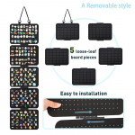 1 tk Kokkupandav Vildist Ehtekorraldaja, Seinale Riputatav 5-korruseline K&otilde;rvar&otilde;ngaste Ripatsite V&auml;ljapanek, Hoiukott Kaelakeede, K&auml;ev&otilde;rude jaoks