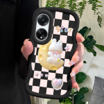 V&auml;rvitud muster Big Wave Edge pehme silikoon materjal Macaron telefoni &uuml;mbris p&otilde;rutuskindel kaitsev kummist &uuml;mbris OPPO Reno Realme jaoks Realme Narzo N65 5G sinine