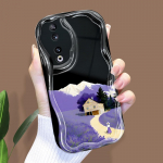 Armas koomiksimustriga kreemjas tekstuuriga korpus Lainelise servaga pehme silikoonkaanega telefoni&uuml;mbris Huawei Honor Infinix Tecno iPhone'i jaoks Infinix Note 40 Pro 4G valge