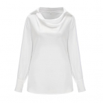 Naiste s&auml;rk Rev&auml;&auml;r Swing Collar Pikkade varrukatega T&auml;isv&auml;rviline s&auml;rk S sinine