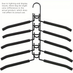 Ruumis&auml;&auml;stlik 5-&uuml;hes mitmekihiline riidenagi koos eemaldatava p&uuml;kste nagi ja libisemisvastase k&auml;snaga. 1pc must