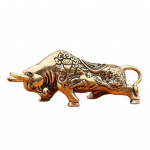 Hiina sodiaagikaunistus, sile messingist v&otilde;tmehoidja ripats Ehted DIY amulett, kott, kaunistus, amulett toob &otilde;nne heaolu t&ouml;&ouml;laual looma kujuke Ox