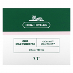 VT Cosmetics, Cica Mild Toner Pad, 60 sheets, 130ml