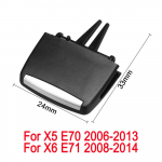 1 tk auto esiosa kliimaseadme ventilatsiooni v&auml;ljalaskeava klambri BMW 3. seeria E90 2005-2012 jaoks X5 E70 jaoks 2006-2013 X6 E71 2008-2014