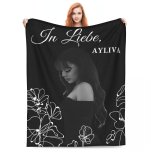 Soojad pehmed tekid Dekoratiivne Ayliva In Liebe Lilleline visketekk Flanellvoodikate magamistoa jaoks Mugav diivanvoodikate 30x40in