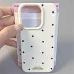 Nahatunnetusega telefoni&uuml;mbris iPhone 11 13 16 Pro Maxile, iPhone XR XS Maxile, 14 15 Pro Maxile, 12 13 Pro Maxile, 16 Plusile, 13 Prole, 14 Prole, multifilmimaalinguga makarooniv&auml;rvides iPhone 16 Pro Max valge