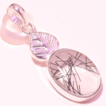 Black Rutile Gemstone Handmade Ethnic Birthday Gift Jewelry Pendant 2.1 q1n13