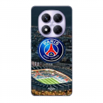 Coque Xiaomi Redmi Note 14 Pro 5G psg logo stade nuit tour eiffel Maniacase