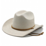 Seemisnahast mood vabaaja teksavillane jazzm&uuml;ts Ostlemiseks soe silinder M（56-58cm）