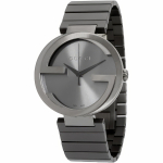 Gucci YA133210 Interlocking Hall sihver Meeste k&auml;ekell 42
