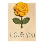 Heegeldatud &otilde;nnitluskaart K&auml;sitsi valmistatud kootud kimp tomati-seenest s&uuml;damest &otilde;nnitluskaardi kingitused L