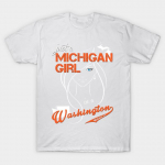 T-s&auml;rk Naiste Michigan Washington Harajuku Prindiga Kawaii T-s&auml;rk Suvine L&uuml;hikeste Varrukatega Naiste T-s&auml;rk Top S roosa