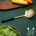 Nordic Light Luxury 7-Piece Stainless Steel Kitchenware Set with Ceramic Handles
