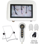 5-tolline laetav LCD-nahaanal&uuml;&uuml;si skanner UUS 50X/200X HD digitaalmikroskoop juuksefolliikulite detektoriga peanaha diagnostikamasin US Plug