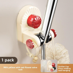 Reguleeritav du&scaron;ipeahoidik, iminapp, liimiga du&scaron;ikinnitus, puurimiseta, vannitoa du&scaron;ipeahoidik, universaalne du&scaron;ihoidik with black shower rack